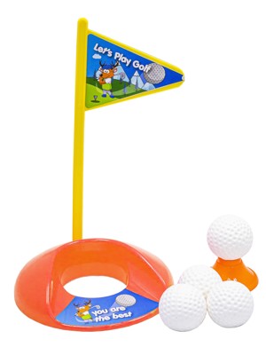 Junior Plastic Golf Set & Trolley Bag