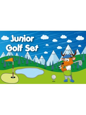 Junior Plastic Golf Set & Trolley Bag