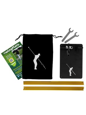 Swing Plate Swing Trainer With Alignment Sticks