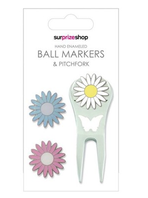 Ball Marker and Pitchfork Set