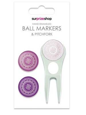Ball Marker and Pitchfork Set