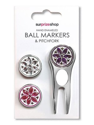 Ball Marker and Pitchfork Set