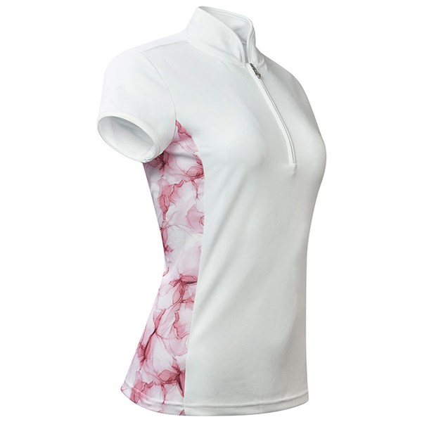 Pure Golf Ladies Bliss Blossom Cap Sleeve Polo Shirt - Golfonline