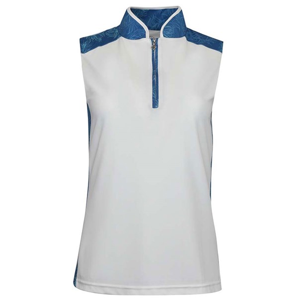 Pure Golf Ladies Audrina Feather Sleeveless Polo Shirt
