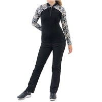 Pure Golf Ladies Maple Long Sleeve Zip Top - Champagne Orchid