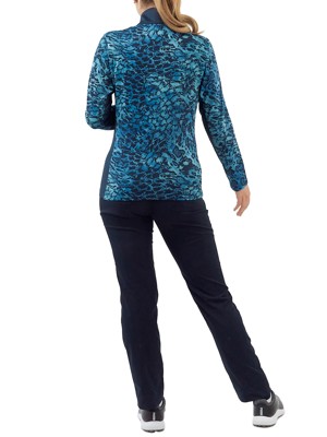 Pure Golf Ladies Auttie Winterweight Jacket - Tourmaline Leopard