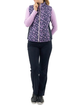 Pure Golf Ladies Annona Patterned Gilet - Lavender Flurry