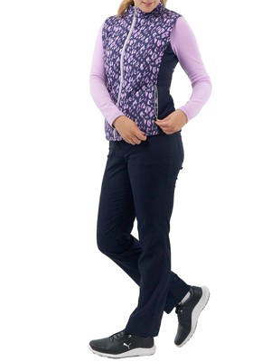 Pure Golf Ladies Annona Patterned Gilet - Lavender Flurry