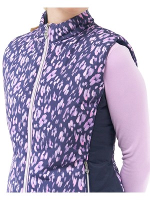 Pure Golf Ladies Annona Patterned Gilet - Lavender Flurry