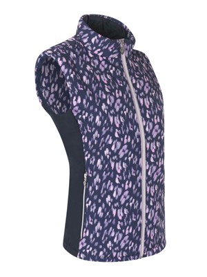 Pure Golf Ladies Annona Patterned Gilet - Lavender Flurry