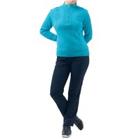 Pure Golf Ladies Sorrell Cable Knit Lined Quarter Zip Jumper