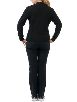 Pure Golf Ladies Sorrell Cable Knit Lined Quarter Zip Jumper