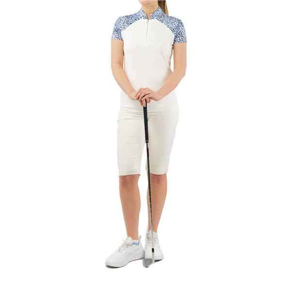 Pure Golf Ladies Spirit Cap Sleeve Polo Shirt - Peardrop Sapphire
