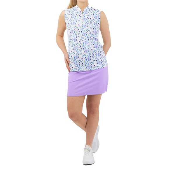 Pure Golf Ladies Felicity Sleeveless Polo Shirt - Opal Wish