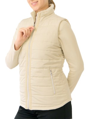 Pure Golf Ladies Hemisphere Faux Fur Collar Gilet