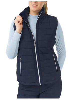 Pure Golf Ladies Hemisphere Faux Fur Collar Gilet