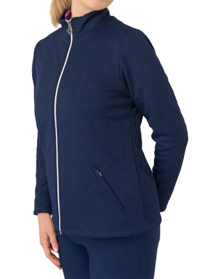 Pure Golf Ladies Lola Long Sleeve Zip Lined Textured Jacket