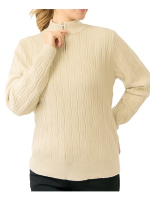 Pure Golf Ladies Margot Quarter Zip Lined Jumper