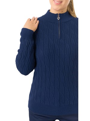 Pure Golf Ladies Margot Quarter Zip Lined Jumper