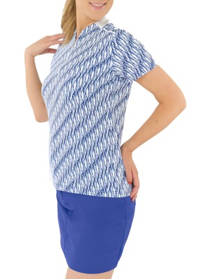 Pure Golf Ladies Felicity Short Sleeve Polo Shirt - Tidal Wash