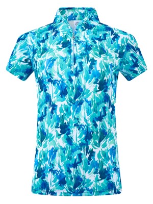 Pure Golf Ladies Ellen Short Sleeve Polo Shirt - Water Lily