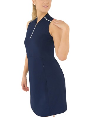Pure Golf Ladies Julia Sleeveless Golf Dress - Navy
