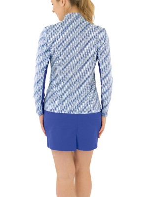 Pure Golf Ladies Balance Long Sleeve Zip Top - Tidal Wash