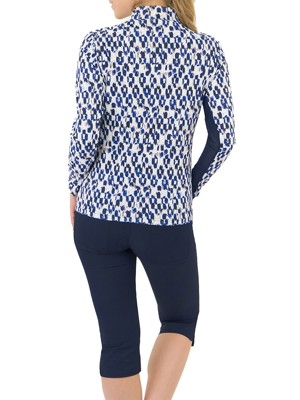 Pure Golf Ladies Balance Long Sleeve Zip Top - Sands of Time