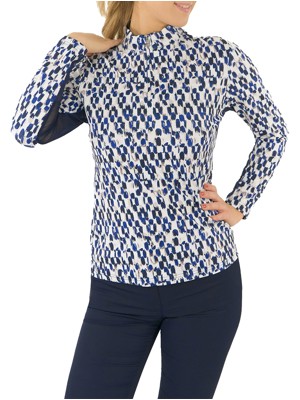 Pure Golf Ladies Balance Long Sleeve Zip Top - Sands of Time