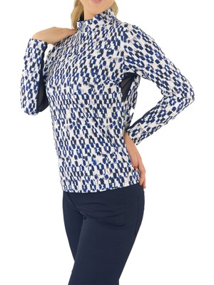 Pure Golf Ladies Balance Long Sleeve Zip Top - Sands of Time