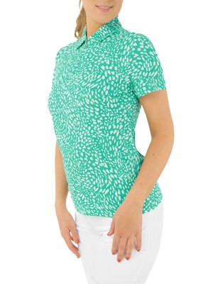 Pure Golf Ladies Amity Short Sleeve Polo Shirt - Sweet Pea Awe