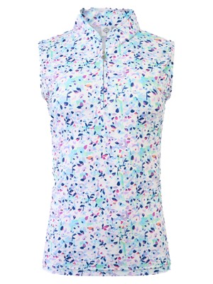 Pure Golf Ladies Ellen Sleeveless Polo Shirt - Mirrored Moonstone