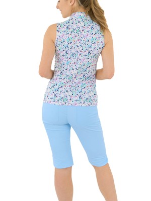 Pure Golf Ladies Ellen Sleeveless Polo Shirt - Mirrored Moonstone
