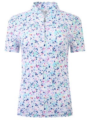 Pure Golf Ladies Ellen Short Sleeve Polo Shirt - Mirrored Moonstone