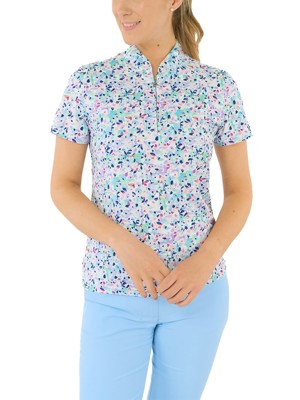 Pure Golf Ladies Ellen Short Sleeve Polo Shirt - Mirrored Moonstone