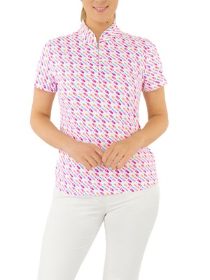 Pure Golf Ladies Ellen Short Sleeve Polo Shirt - Fairway Fizz