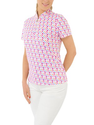 Pure Golf Ladies Ellen Short Sleeve Polo Shirt - Fairway Fizz