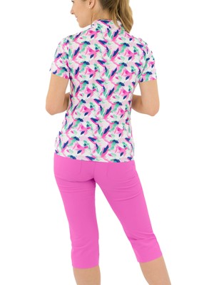 Pure Golf Ladies Ellen Short Sleeve Polo Shirt - Portrait of Paradise