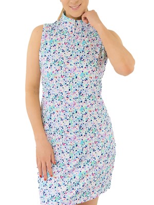 Pure Golf Ladies Miley Sleeveless Golf Dress - Mirrored Moonstone