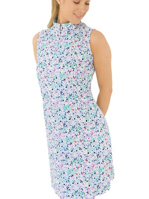 Pure Golf Ladies Miley Sleeveless Golf Dress - Mirrored Moonstone