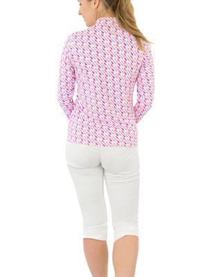 Pure Golf Ladies Serenity Long Sleeve Zip Top - Fairway Fizz