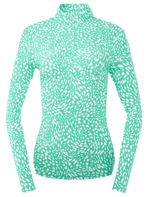 Pure Golf Ladies Balance Long Sleeve Zip Top - Sweet Pea Awe