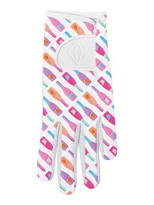 Pure Golf Ladies Divine Patterned Comfort Stretch Golf Gloves - Fairway Fizz