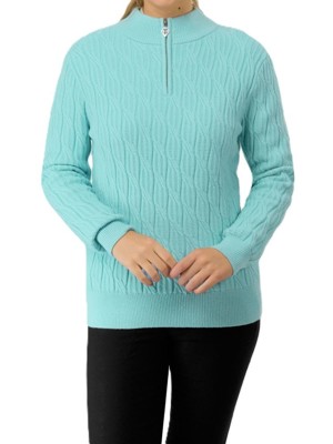 Pure Golf Ladies Sorrell Lined Margot Knit Zipped Pullover