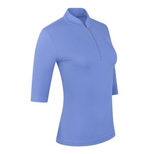 Pure Golf Ladies Jasmine Half Sleeve Polo Shirt - Cornflower