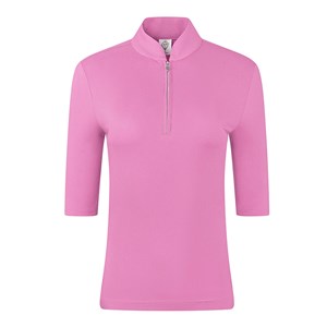 Pure Golf Ladies Jasmine Half Sleeve Polo Shirt - Candy Pink