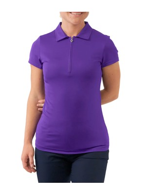 Pure Golf Ladies Thrive Cap Sleeve Golf Polo Shirt