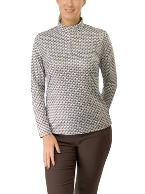 Pure Golf Ladies Arusha Long Sleeve Mid Layer - Espresso Martee-Ni