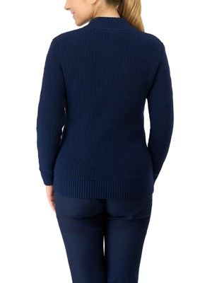 Pure Golf Ladies Sophia Elena Knit Lined Cardigan Pullover - Navy