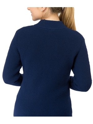 Pure Golf Ladies Sophia Elena Knit Lined Cardigan Pullover - Navy